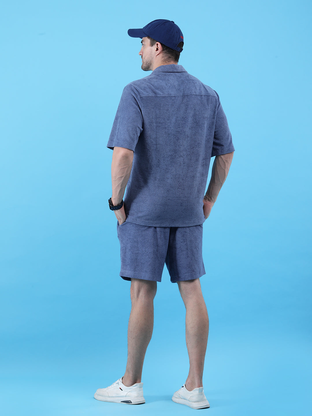 Cobalt Ease Cotton Terry Co-ord Set