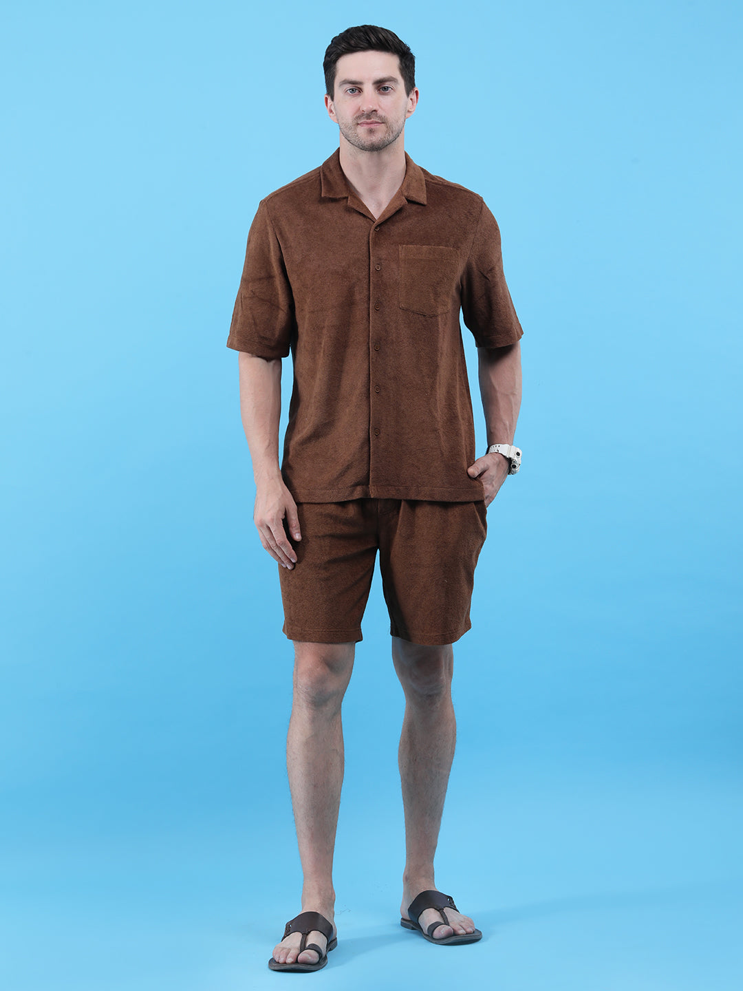 Mocha Mist Cotton Terry Co-ord Set
