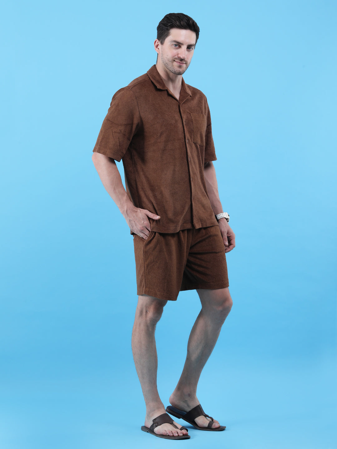 Mocha Mist Cotton Terry Co-ord Set