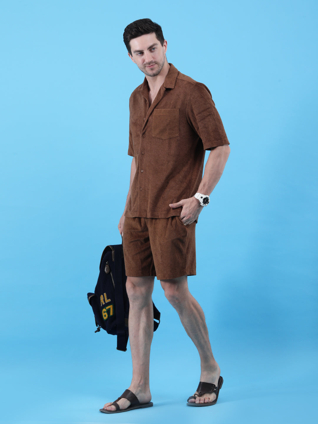 Mocha Mist Cotton Terry Co-ord Set