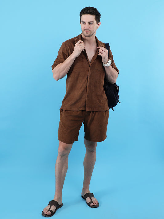 Mocha Mist Cotton Terry Co-ord Set